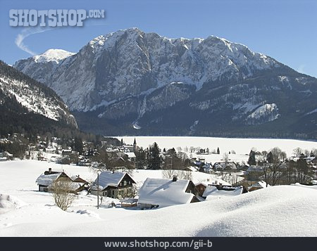
                Winterlandschaft, Steiermark, Grundlsee                   
