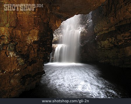 
                Wasserfall, Höhle, Smoo Cave                   