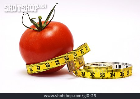 
                Diät, Tomate, Maßband                   