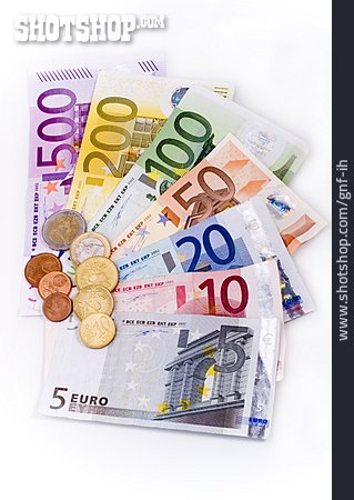 
                Geld, Euro, Geldfächer                   