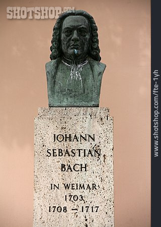 
                Büste, Bach-denkmal, Johann Sebastian Bach                   