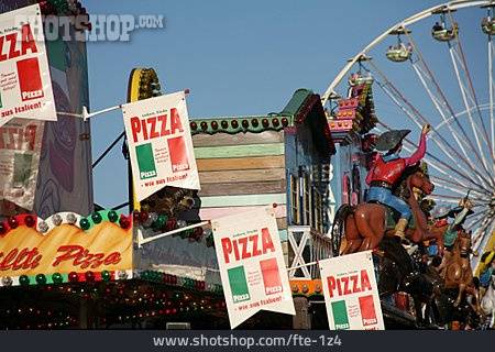 
                Riesenrad, Jahrmarkt, Pizza                   