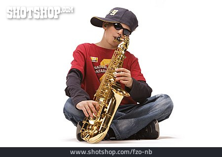 
                Saxophon, Musikschüler                   