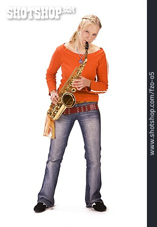
                Musizieren, Saxophon, Musikschüler                   