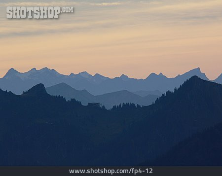 
                Mountain Range, European Alps                   