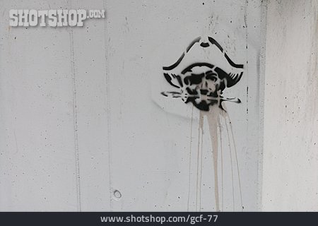 
                Graffiti, Piratenkopf                   