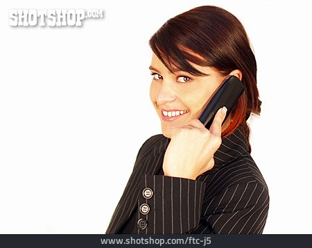 
                Geschäftsfrau, Telefon                   