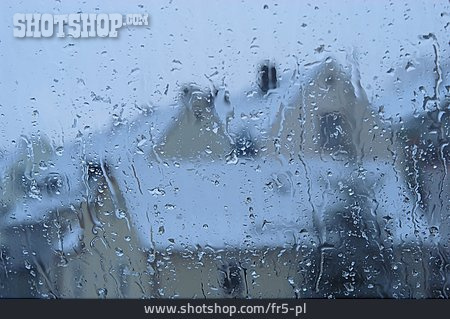 
                Winter, Regen, Fensterscheibe                   