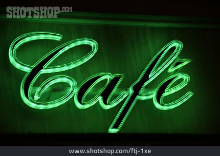 
                Café, Schriftzug                   