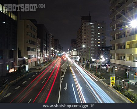 
                Nachtaufnahme, Straße, Tokio                   