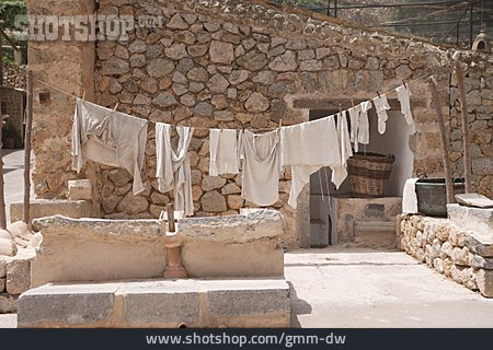 
                Wäscheleine, Wäsche, Mediterran                   
