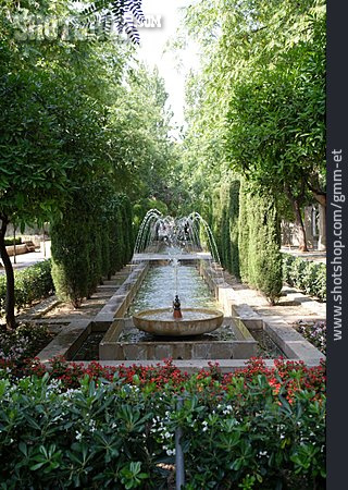 
                Park, Springbrunnen, Palma De Mallorca                   