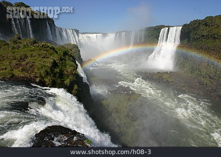 
                Wasserfall, Regenbogen, Iguacu                   