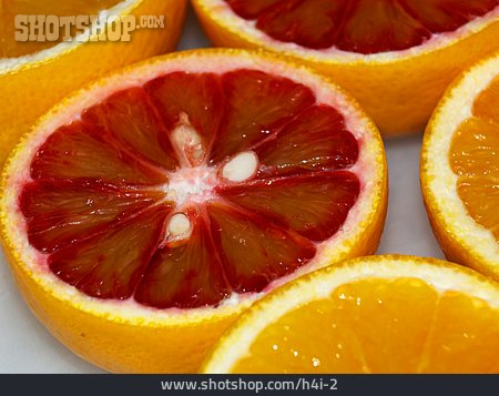 
                Orange, Halbiert, Blutorange                   