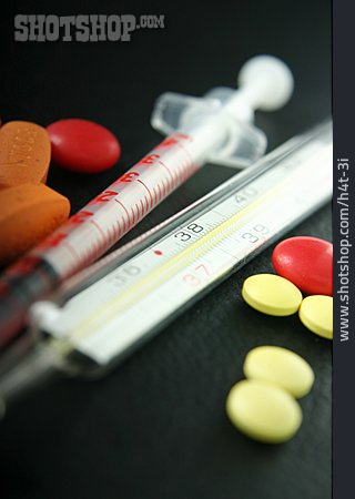 
                Pill, Syringe, Thermometer                   