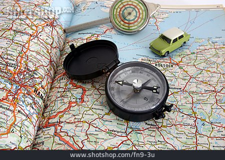 
                Reise, Routenplanung, Kompass                   