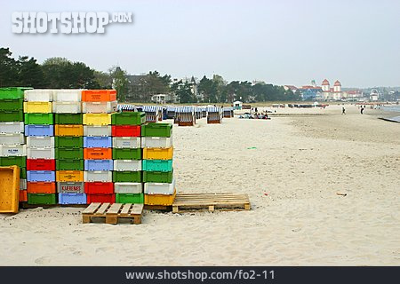 
                Strand, Fischfang, Kiste                   