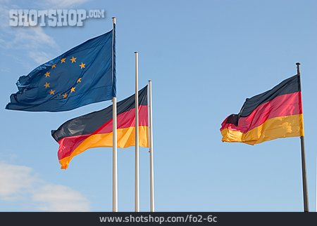 
                Deutschlandfahne, Flaggen, Europafahne                   