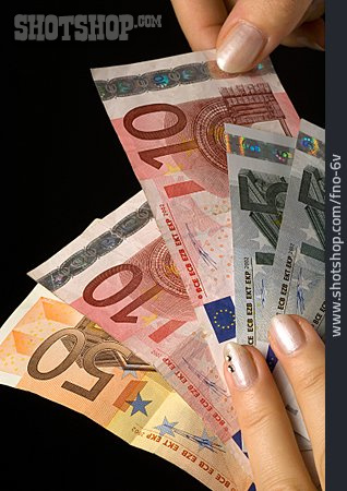 
                Hand, Euro, Geldfächer                   