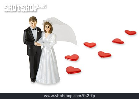 
                Hochzeit, Herz, Brautpaar                   