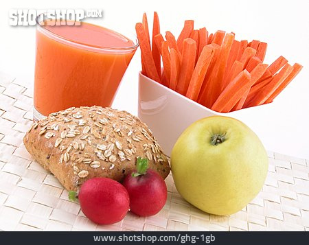 
                Gesunde Ernährung, Gemüsesaft, Snack                   