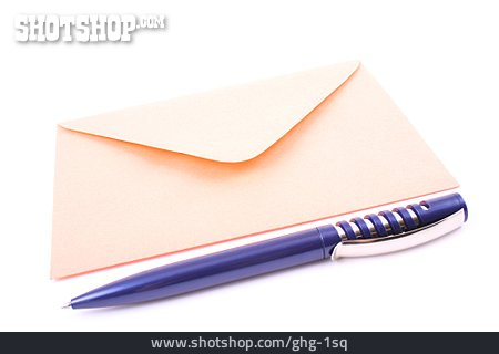 
                Kugelschreiber, Brief, Briefumschlag                   