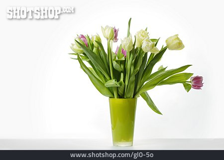 
                Blumenstrauß, Vase, Tulpen                   