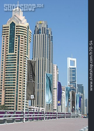 
                Wolkenkratzer, Hochhaus, Dubai, Moderne Architektur                   