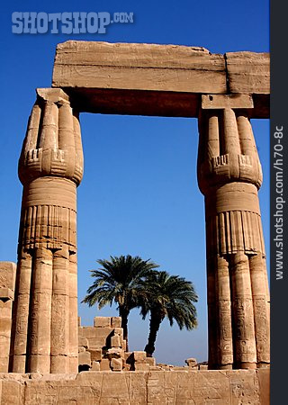 
                Säule, Karnak, Karnak-tempel                   