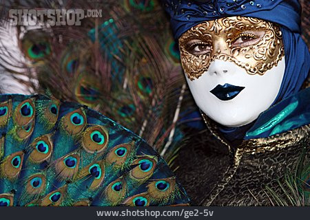 
                Maske, Karneval, Venedig, Fächer                   