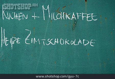 
                Cafe, Blackboard                   