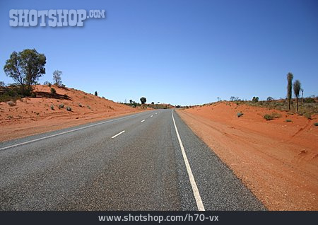 
                Weite, Straße, Outback                   
