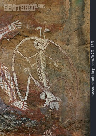 
                Aboriginal, Felsmalerei, Nourlangie, Urzeit                   
