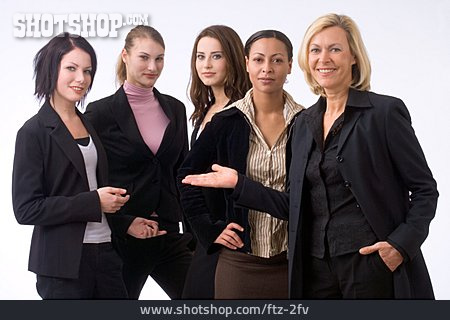 
                Geschäftsfrau, Team, Präsentieren                   
