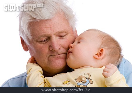 
                Enkel, Großvater, Liebevoll, Liebe, Zuneigung                   
