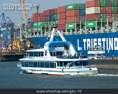 
                Hafen, Hamburg, Hafenrundfahrt, Container, Frachthafen                   