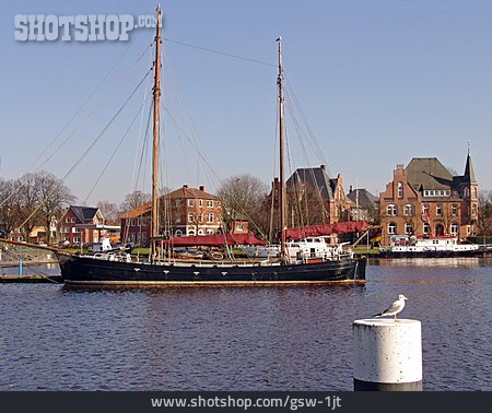 
                Hafen, Segelschiff, Emden                   