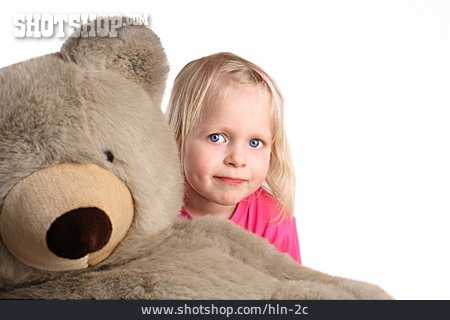
                Mädchen, Teddybär                   