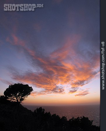 
                Sonnenuntergang, Küste, Mallorca                   