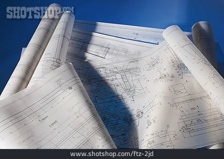 
                Entwurf, Baupläne, Technische Zeichnung                   