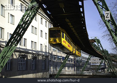 
                öffentliches Verkehrsmittel, Schwebebahn, Wuppertal                   