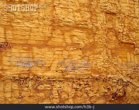 
                Braun, Wand, Graffiti                   