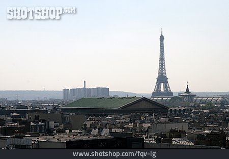 
                Stadtansicht, Dach, Paris, Eiffelturm                   