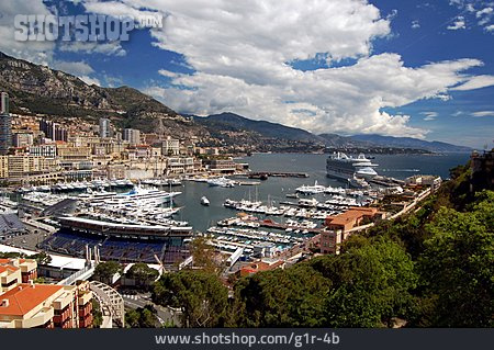 
                Yachthafen, Hafeneinfahrt, Monte Carlo                   