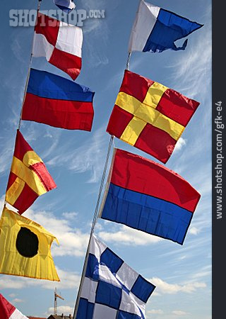 
                Flagge, Signalflagge, Schifffahrtszeichen, Flaggenalphabet                   