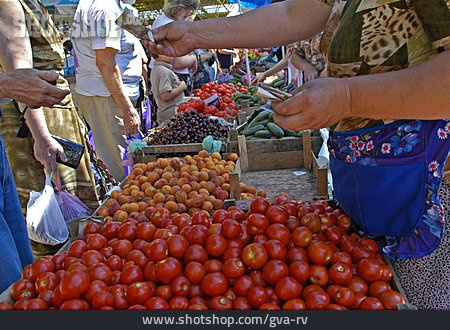 
                Markt, Markttag, Händler, Gemüsemarkt                   