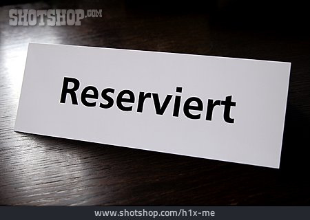 
                Restaurant, Reserviert                   