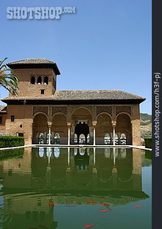 
                Palast, Granada, Alhambra, Jardines Del Partal, Palacio Del Portico                   