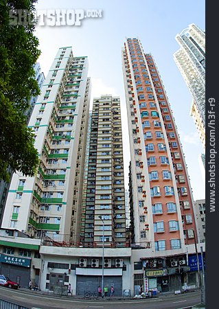 
                Hochhaus, Plattenbau, Hong Kong                   