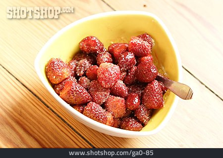 
                Erdbeere, Nachtisch, Gezuckerte Erdbeeren                   